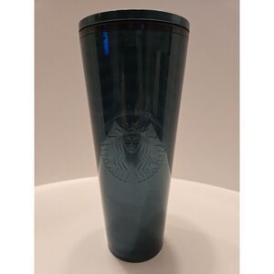 Starbucks Marbled Jade Green Tumbler Cup‎ 24 Oz Venti NO STRAW